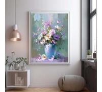 DIY 5D Diamond Painting Kits for Adults, Flower Diamond Art Painting Kits, Diamond Painting Embroidery Cross Stitch Canvas Painting by Numbers Arts and Crafts for Home Decor 40x60cm/16x24inch D572