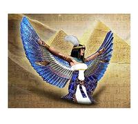 DIY 5D Diamond Painting Kits for Adults/Kids by Numbers Egyptian Woman Angel Full Drill Crystal Rhinestone Diamond Embroidery Painting Cross Stitch Canvas Art, for Home Wall Decor Round drill,40x60cm