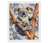 DIY 5D Diamond Painting Kits for Adults, Koala Diamond Art Painting Full Round Drill Crystal Rhinestone Embroidery Craft Mosaic Kits, Gem Arts and Crafts Home Wall Decoration Gifts, 40 x 50cm S-554