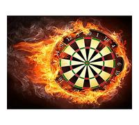 DIY 5D Diamond Painting Kits Full Drill, Diamond Paint by Numbers for Adults,Crystal Rhinestone Cross Stitch Diamond Embroidery Diamond Arts Crafts for Home Wall Decor Fire Dart Square drill 40x60cm