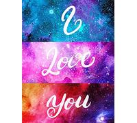 DIY 5D Diamond Painting Kits Starry Sky I Love You Milky Way, Diamntrum Crystal Rhinestone Embroidery Pictures Arts Paint by Number Kits Diamond Painting Kits for Gift Home Wall Decor 12x16 Inch
