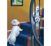 DIY 5D Diamond Painting Kits Westie Dog Full Drill Crystal Rhinestone Embroidery Embroidery Pictures Arts for Home Wall Decor