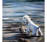 DIY 5D Diamond Painting Kits Westie Dog Full Drill Diamond Embroidery Cross Stitch Craft Rhinestone Crystal Home Wall Decor