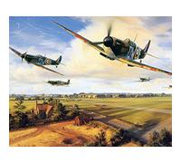 DIY 5d Diamond Painting War Military Kits for Adults Round Full Drill Fighter Bomber in War Embroidery Mosaic Picture Home Wall Decor Gift@40x50cm