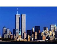 DIY 5D Diamond Painting,World Trade Center New York Rhinestone Embroidery Paintings Pictures Arts Craft for Home Decoration 40x50cm