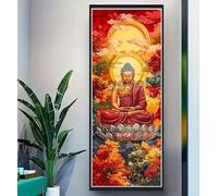 DIY 5D Diamond Painting Zen Religion Diamond Art Kits Adults/Kids, Large Diamond Painting Kit Crafts, Crystal Art Kits Cross Stitch Diamond Dots, for Room Wall Decor, Gift 40x110 cm/15.7x43.3 Inch