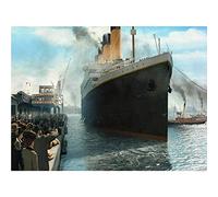 DIY 5D Full Drill Diamond Painting Kits Titanic Diamond Craft Art Rhinestone Embroidery Cross Stitch for Home Wall Decoration Gift Round Drill20x30cm