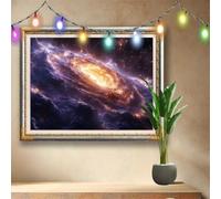 DIY 5D Landscape Diamond Painting Kits,Crystal Rhinestone Arts Crafts for Adults and Kids,Milky Way Cross Stitch Embroidery Art,Gem Painting Home Wall Decor,Diamond Art by Numbers 70x50cm 58F-1464
