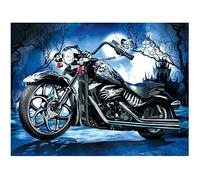 DIY 5D Square Diamond Painting Rhinestone Glitter 50 x 40 cm Square Stones Rhinestones Craft Buddy Crystal Art Painting with Diamonds Puzzle Diamond Mosaic Crafts Adults Children Embroidery Motorcycle