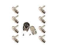 DIY 6.35MM 1/4" Mono Male 90 Degree Right Angled Square Pancake Style