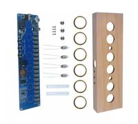 DIY 6 Digit IN14 Nixie Tube Clock Kit with PCB Board and Acrylic Enclosure Supporting 12/24 Hour Display and Sleep Mode for Timekeeping