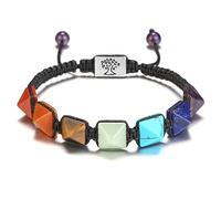 DIY 7 Chakra Reiki Crystal Stretch Bracelet Natural Gemstone Energy Balancing Beads Bracelet