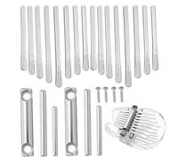 DIY 8-keys Thumb Piano 2 Sets Metal Finger Musical Instrument