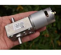 DIY accessories 5840-545 Dual Shaft Worm Gear electronic starter DC 12V-24V 2.2RPM-4.4RPM Slow Speed High Torque Turbo Worm Gear Reduction electronic starter 1Pcs special motor