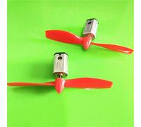 DIY accessories dc electronic starter 2set/Pack N50 3V 17000RPM DC electronic starter, with Black Red CW CCW Propeller Model Airplane Helicopter Fan DIY Parts, DIY Driver Parts : Red Propeller electro
