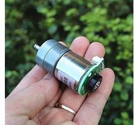 DIY accessories dc electronic starter DC 6V 12V Full Metal Gear Box Geared electronic starter, for Smart Car Robot, 32-64RPM with Encoder Speed, DIY Driver Parts