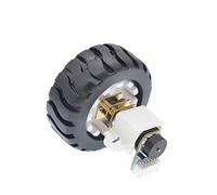 DIY accessories Electric Small electronic starter DC 6V Encoder electronic starter N20 Electric Micro Speed Gear electronic starter with 43MM Rubber Wheels Mounting Bracket Encoder Reduction Gear elec