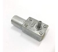 DIY accessories electronic starter Turbo Worm Gear electronic starter 6v High Torque 12V DC electronic starter, 12 Volt Reducer Micro Electric electronic starter, 24v Self-Lock, Color : Silver, Speed