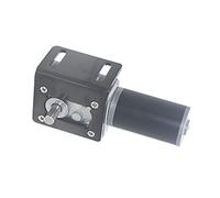 DIY accessories rotating electric Double Shaft DC electronic starter, 12-24V 5-470RPM, 12V DC Worm Gear electronic starter, High Torque Maximum 70KG, Self Locking, Adjustable Speed Forward Reverse hob