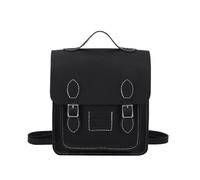 Diy Accessory Material Kit Vintage Handmade Bag Set College Backpack Hand Stitching Sew DIY Material Woven Bag Large Pu Leather Capacity Bag Diy Leather Bag Kit(Color:Black)