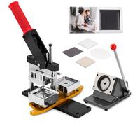DIY Acrylic Photo Magnet Machine with 100 Consumables, Creative Fridge Magnet Maker for Home Decoration (Includes Machine + 100 Pieces)