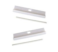 DIY Adjustable Vertical Blind Hanger 3.5” (89mm) Replacement White Hangers for Slats Louvre First blinds Vertical Blind Accessories Slats Spare Parts Bottom Weights Slats Pack of 20.