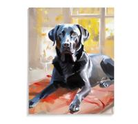 DIY Adult Paint by Number Kits Labrador Retriever Dog for Adults Beginners,Easy Acrylic Paint by Number,DIY by Numbers Kits on Canvas 12x16inch(30x40cm) Frameless