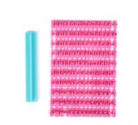 DIY Alphabet Number Letter Stamp Cutter Set, 150 Stamps for Cookies, Clay, Fondant, Food Safe Plastic