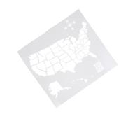 DIY American Elements Map Hollow Painting Stencil Pet