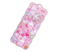 DIY and Scene Stickers - Self-Adhesive PVC 23.5 x 10 cm Cartoon Animal Relief Stickers | Cute Mini Stickers for Scrapbooking, Diaries, Laptops, Planners and Water Bottles