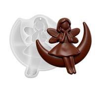 DIY Angel Casting Mold - Silicone Pendant Template, Holiday Craft Mould, Soft Silicone Plaster Form with Smooth Edges, Creative Making Supply with Quick Demold, Home Crafting Workshops for Event Decor