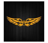 DIY Angel Wings Reflective Car Stickers Decor Moto Motorcycle Auto Body Windshield Fuel Tank Rearview Mirror Decals Accessories(Gold,1pcs)