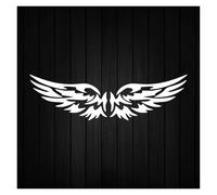 DIY Angel Wings Reflective Car Stickers Decor Moto Motorcycle Auto Body Windshield Fuel Tank Rearview Mirror Decals Accessories(White,1pcs)