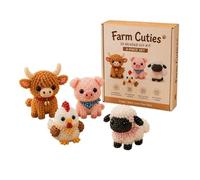 DIY Animal Beading Kit, Cute Animals Bead Embroidery Kit, Handmade Embroidery Bead Set, Tiny 3D Beaded Jewelry Craft for Beginners Kids Hobbyists Men Women Enthusiasts Party Home