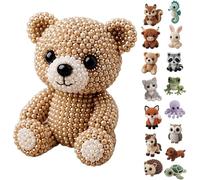 DIY Animal Beading Kit, Tiny 3D Beaded Animal DIY Set, with Colorful Beads and Instructions, Bead Embroidery Kits, Cute 3D Bead Craft Set with Colorful Beads and Instructions, 1pc