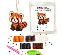 DIY Animal Beading Kit, Tiny 3D Beading Embroidery Kit, Small Handmade Beadwork Supplies | Handmade Jewelry Art Craft Kits | for Kids Teens Beginners Men Women Enthusiasts Home Classroom Party