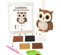 DIY Animal Beading Kit, Tiny 3D Beading Embroidery Kit, Small Handmade Beadwork Supplies | Handmade Jewelry Art Craft Kits | for Kids Teens Beginners Men Women Enthusiasts Home Classroom Party