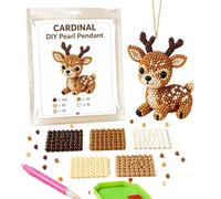 DIY Animal Beading Kit, Tiny 3D Beading Embroidery Kit, Small Handmade Beadwork Supplies | Handmade Jewelry Art Craft Kits | for Kids Teens Beginners Men Women Enthusiasts Home Classroom Party