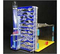 DIY Ant Farm Acrylic Villa With Feeding Area Ant Nest Insect House Ant Feeding Nest Pet Enthusiast Eco Workshop(Blue)