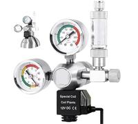 DIY Aquarium CO2 Regulator Magnetic Solenoid Kit Check Valve Fish Tank Accessories CO2 Control System Reactor Generator Set(D01-14-100-240V-UK,CGA320)
