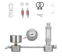 DIY Aquarium Generator Kit with Bubble Counter & Check Valve, Silver, 3 Configurations, Easy Setup for Planted Tanks