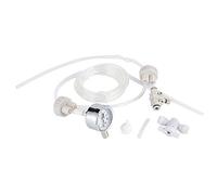 DIY Aquarium Planted Tank CO2 System Kit,CO2 Generator Aquarium Plant System Kit,CO2 Tube Valve Guage Bottle Cap for Aquarium Moss Plant(White)