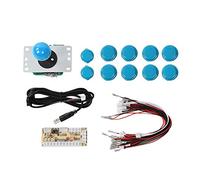 DIY Arcade Cabinet Parts Kit, Arcade Game Joystick, CY-822A DIY Arcade Game Button and Joystick Single Rocker Set for Raspberry Pi PC Game Machine(blue)