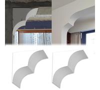 DIY Arch Doorway Kit, 2 Pcs Paintable Rounded Foam Frame for Aisles, Lightweight Seamless Design, Easy Installation (25x25x31cm/9.8x9.8x12.2in)