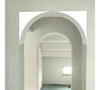 DIY Arch Doorway Kit - Full & Half Round Top Cle Kit for Smooth Flat Arches - Ideal for Living Rooms Bedrooms & Kitchens - Easy Installation & Contemporary Design