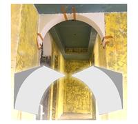 DIY Arch Molding Kit Drywall, Foam Doorway Arch Kit 2-Pack for Half Circle Tops Multiple Sizes 15-60cm(38x38x38cm)