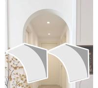 DIY Arch Molding Kit Drywall, Universal Rounded Doorway Arch Kit 2 Pcs Drywall Paintable DIY Multiple Sizes(31x31x31cm/12.2x12.2x12.2in)