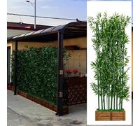 DIY Artificial Bamboo Privacy Fence - Simulated Plant Screen for Garden, Backyard, Courtyard, and Entrance Decoration