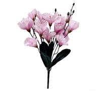 DIY Artificial Magnolia Bouquet with Realistic Petals for Home Interior Decorating Vase Display and Seasonal Floral Projects (Pink)