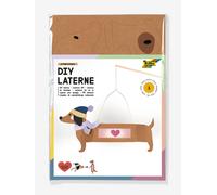 folia Autumn Friends 94203 Lantern Craft Set, Approx. 10 x 23 x 33 cm, Craft Material for a Lantern, Can be Designed as a Dachshund or Meerkat